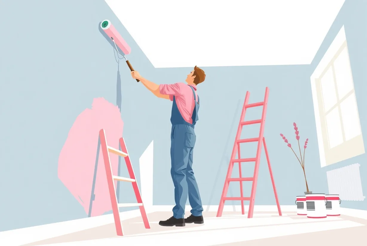 Peintre Cagnes-sur-Mer 06800 en intervention sur un chantier